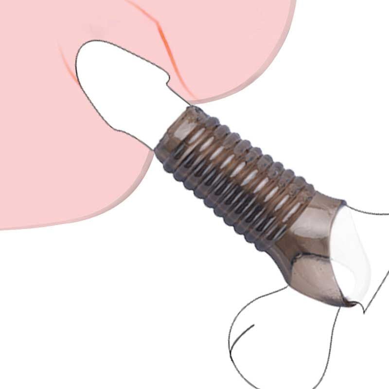 Tırtıklı Testis Halkalı Penis Kılıfı