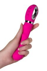 Boğumlu Tutma Kulplu 10 Modlu Çok Fonksiyonlu Modern Vibratör 20cm Pembe