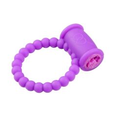 Güçlü Titreşimli Boğumlu 3.5cm Penis Halkası - Mor
